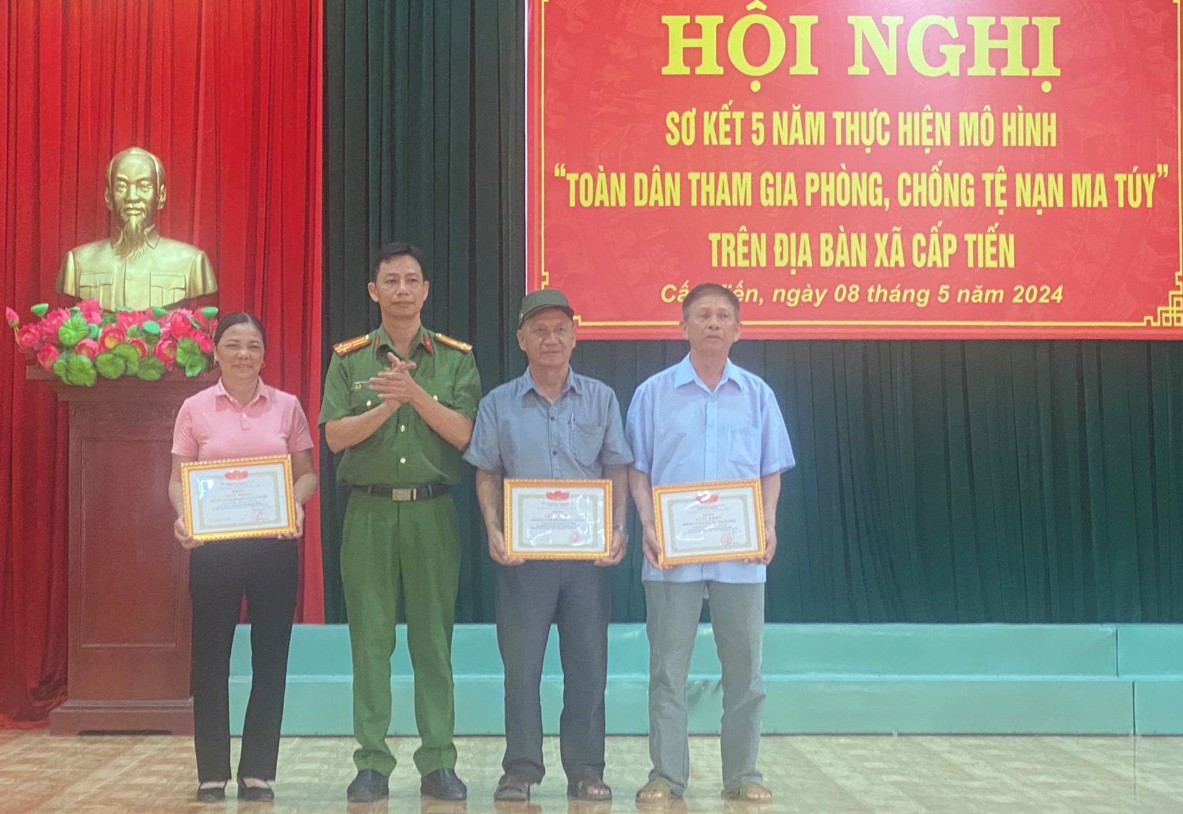 Xã Cấp Tiến (Tiên Lãng): Sơ kết 05 năm thực hiện mô hình “Toàn dân tham gia phòng, chống tệ nạn ma túy”